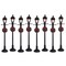 LEMAX Gas Lantern Street Lamp, set of 8, Battery Operated (4.5V) #64500